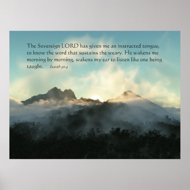 Sustaining Word Poster (Front)