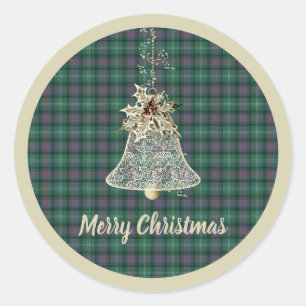 Sutherland Old Ancient Original Scottish Tartan Classic Round Sticker