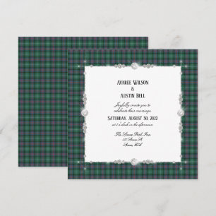 Sutherland Scottish Tartan  Invitation