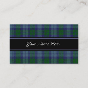 Sutherland Scottish Tartan Plaid Business Card