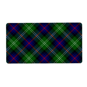 Sutherland tartan blue green plaid