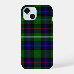 Sutherland tartan blue green plaid iPhone 15 case
