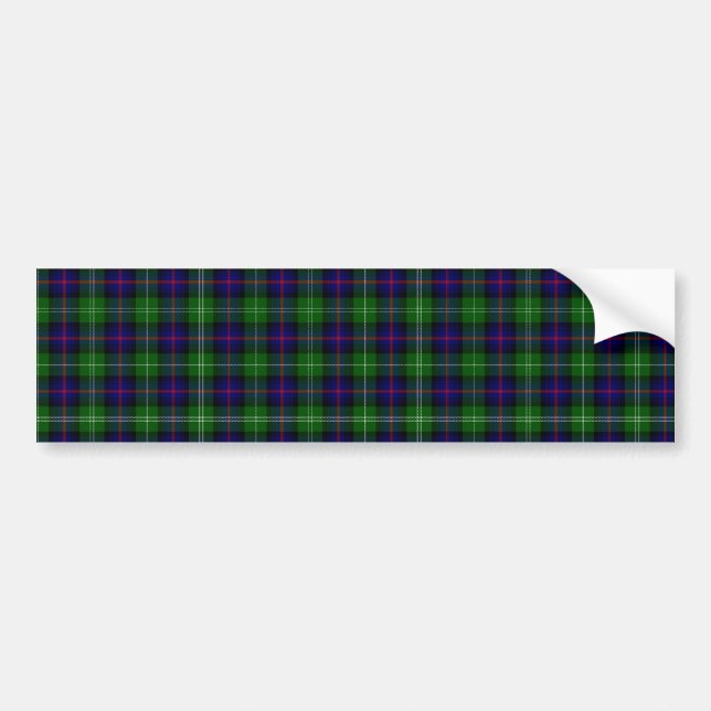 Sutherland Tartan Bumper Sticker (Front)