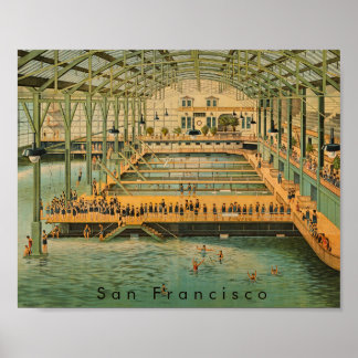 Sutro Baths Pavilion San Francisco 1885 Victorian Poster