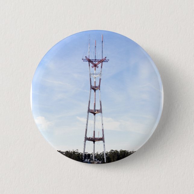 Sutro Tower 2 Inch Round Button (Front)