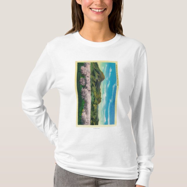 Sutter Buttes and Orchards in Bloom T-Shirt (Front)