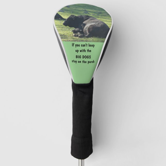 Sutter Buttes Mountain Range the Bull photo Golf.  Golf Head Cover (Front)