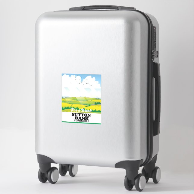 Sutton Bank yorkshire travel poster (Suitcase)