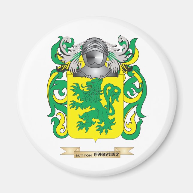 Sutton Coat of Arms (Family Crest) Magnet (Front)