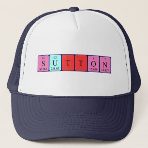 Sutton periodic table name hat