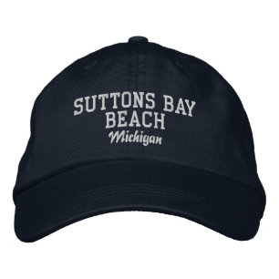 Suttons Bay Beach Michigan Baseball Hat