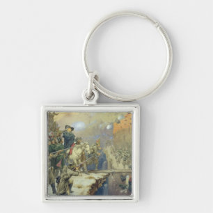 Suvorov crossing the Devil's Bridge in 1799, 1880 Keychain