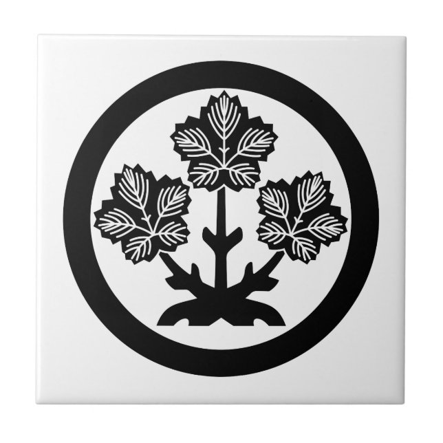 Suwa paper mulberry leaf tile (Front)