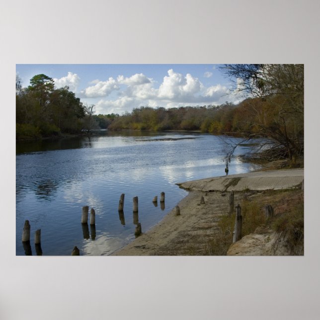 Suwannee River, old Wannee Boat Ramp Print (Front)