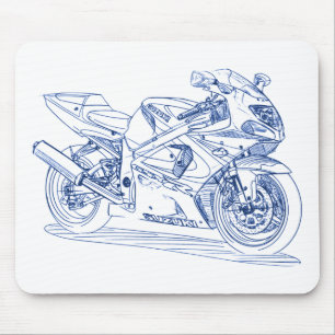 Suz GSXR750 2000-03 Mouse Pad