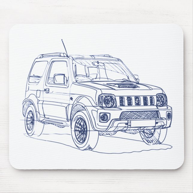Suz Jimny 2013 Mouse Pad (Front)