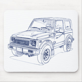 Suz Samurai Jimny SJ 1988 Mouse Pad