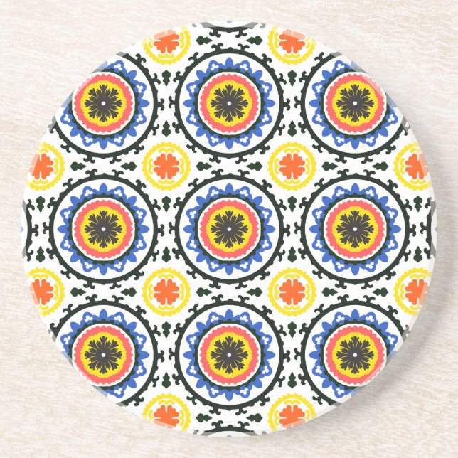 Suzani Pattern Coaster (Front)