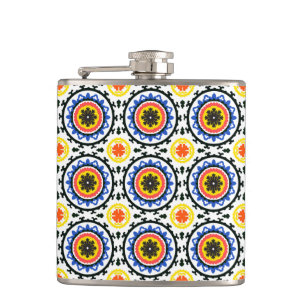 Suzani Pattern Hip Flask