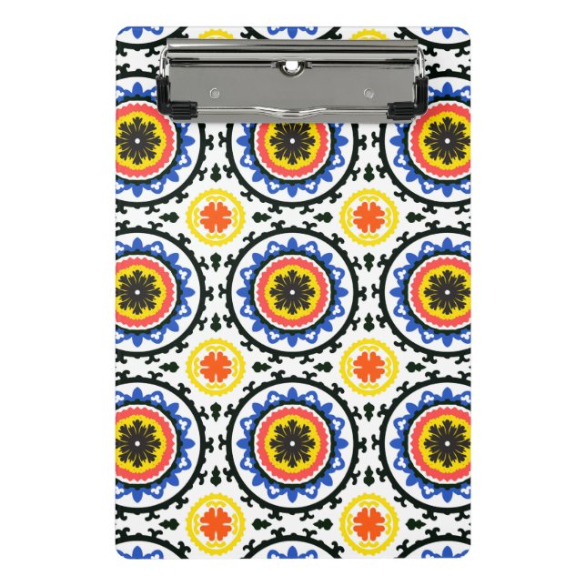 Suzani Pattern Mini Clipboard (Front)