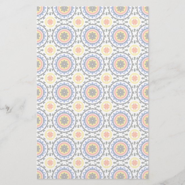 Suzani Pattern Stationery (Front)