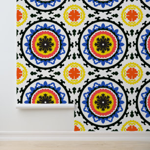 Suzani Pattern Wallpaper