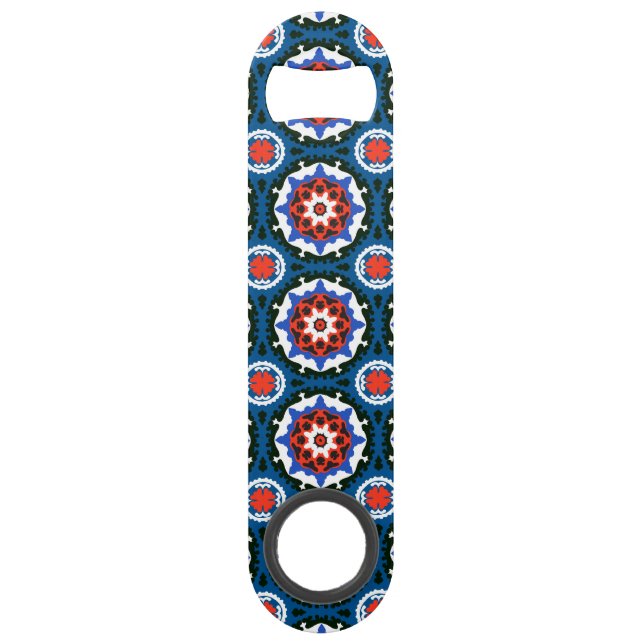 Suzani Pattern With Bold Ornament Bar Key (Front)