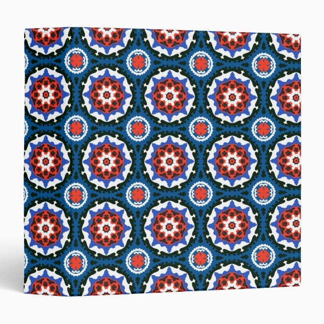 Suzani Pattern With Bold Ornament Binder (Front/Spine)