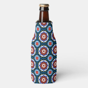 Suzani Pattern With Bold Ornament Bottle Cooler