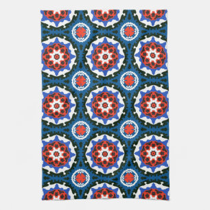Suzani Pattern With Bold Ornament Kitchen Towel