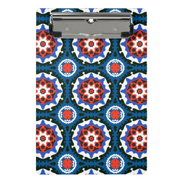 Suzani Pattern With Bold Ornament Mini Clipboard (Front)