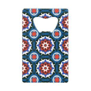 Suzani Pattern With Bold Ornament Wallet Bottle Opener