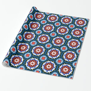 Suzani Pattern With Bold Ornament Wrapping Paper