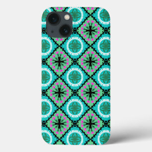 Suzani Pattern with Uzbek and Kazakh Motifs iPhone 13 Case