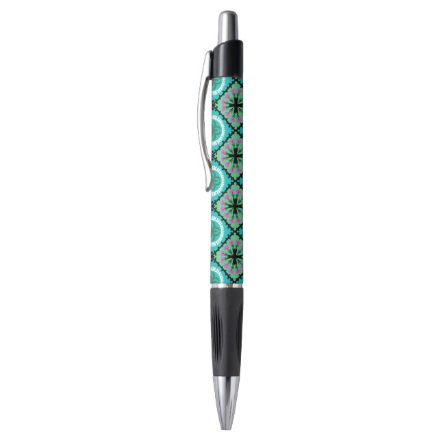 Suzani Pattern with Uzbek and Kazakh Motifs Pen (Top (Vertical))