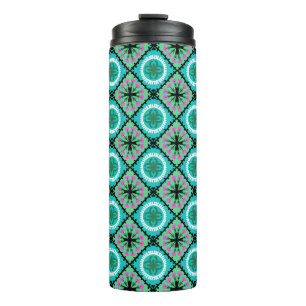 Suzani Pattern with Uzbek and Kazakh Motifs Thermal Tumbler