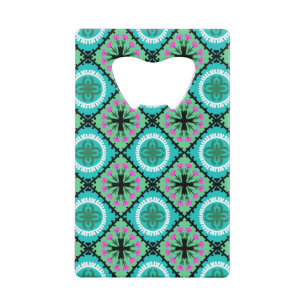 Suzani Pattern with Uzbek and Kazakh Motifs Wallet Bottle Opener