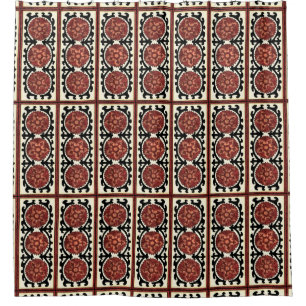 Suzani Style Decorative Floral Pattern