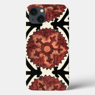Suzani Style Decorative Floral Pattern iPhone 13 Case