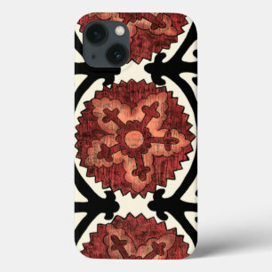Suzani Style Decorative Floral Pattern iPhone 13 Case