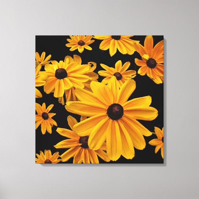 Suzanne aux yeux noires toile florale imprimé (Recto)