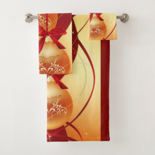 SUZANNE ELIZABETH CHRISTMAS COLLECTION BATH TOWEL SET