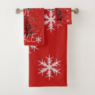 Suzanne Elizabeth Christmas Collection Bath Towel Set