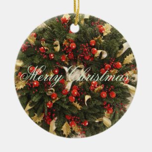 Suzanne Elizabeth Christmas Collection - Holiday Ceramic Ornament