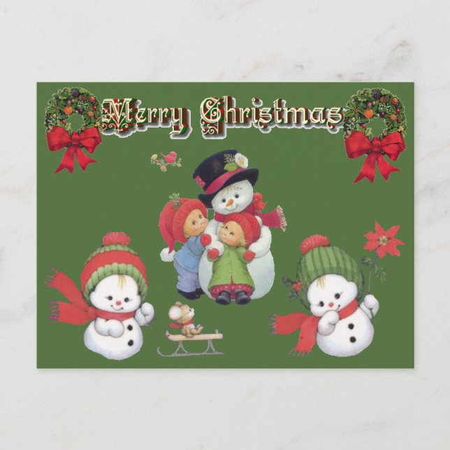 SUZANNE ELIZABETH CHRISTMAS COLLECTION HOLIDAY POSTCARD (Front)