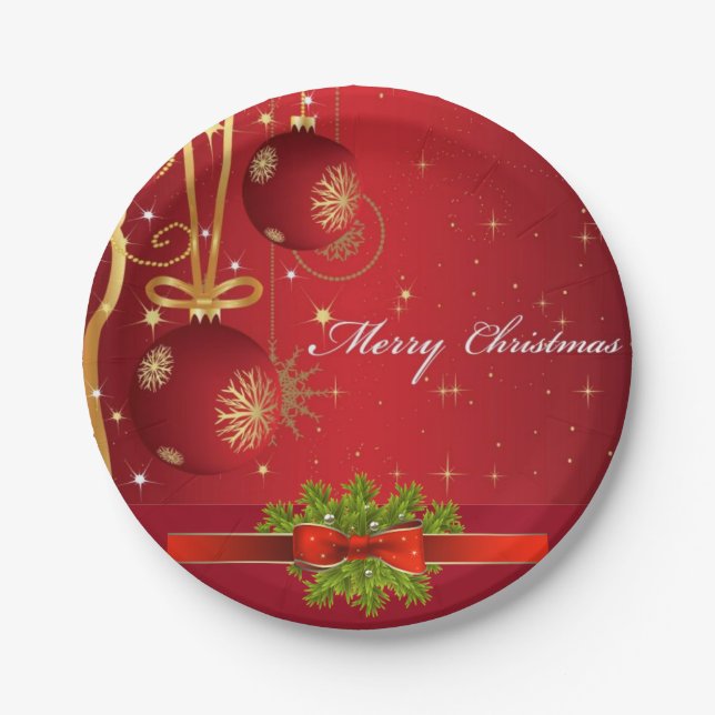 Suzanne Elizabeth Christmas Collection Paper Plate (Front)