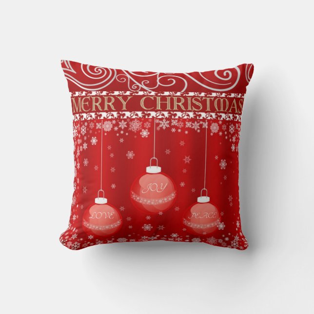 SUZANNE ELIZABETH CHRISTMAS COLLECTION THROW PILLOW (Front)