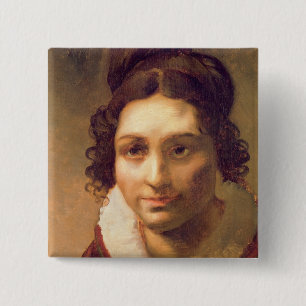 Suzanne or Portrait presumed 2 Inch Square Button