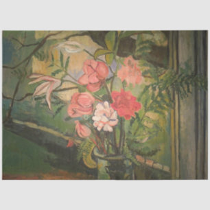 Suzanne Valadon Flowers in Front of a Window Tissue Paper