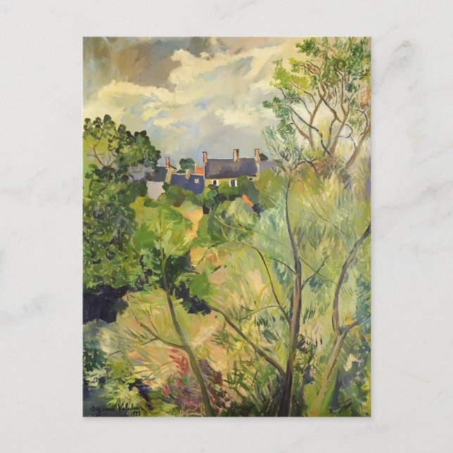 Suzanne Valadon- View from My Window in Genets Postcard (Front)